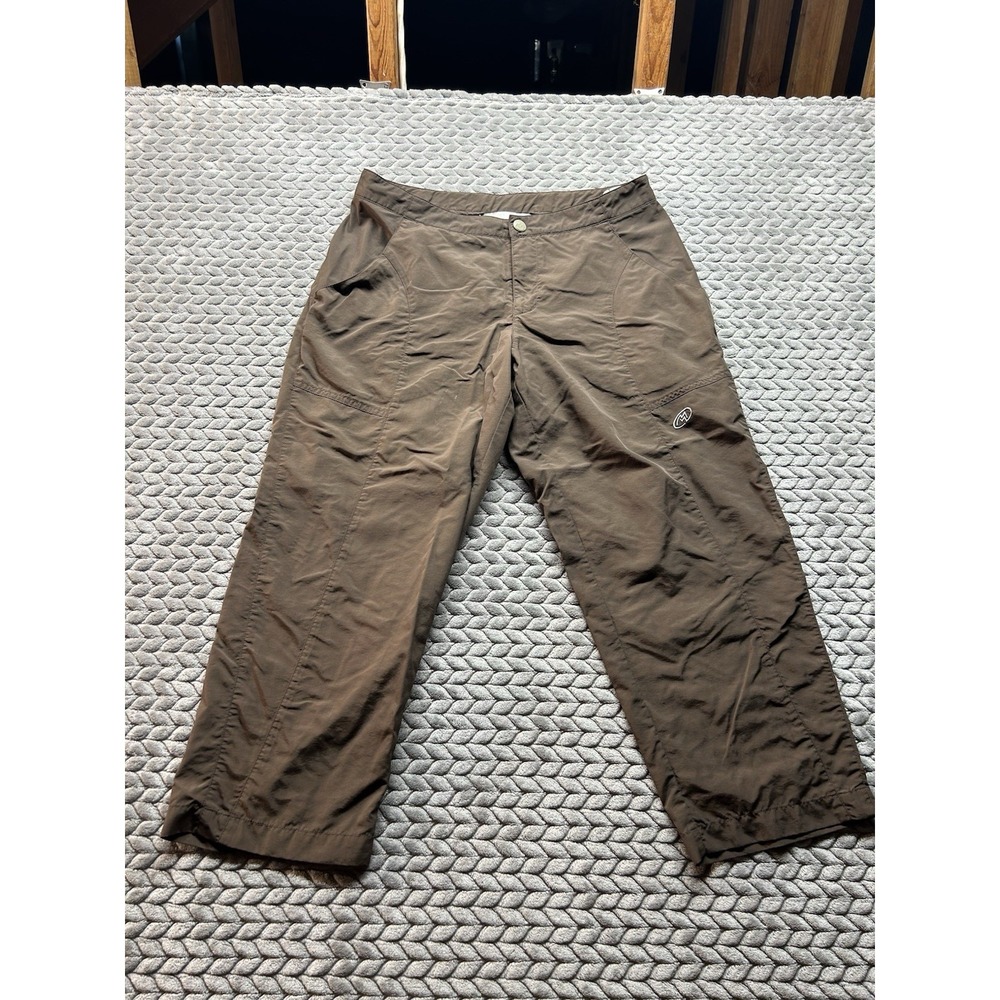 Cloudveil Women's Hiking Pants Size 12 Brown Nylon Outdoor Trail Camping Light